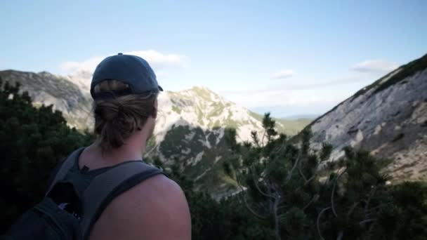 Περπάτημα Μέσω Των Julian Alps Στο Εθνικό Πάρκο Triglav Στη — Αρχείο Βίντεο