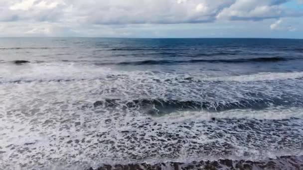 Drone Praia Mar Aberto Praia Imbassa Bahia Brasil — Vídeo de Stock