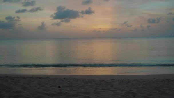 Pôr Sol Caribe — Vídeo de Stock