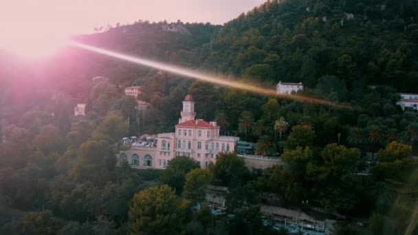 Vue Par Drone Château Saint Georges Dans Ville Grasse Provence — Video