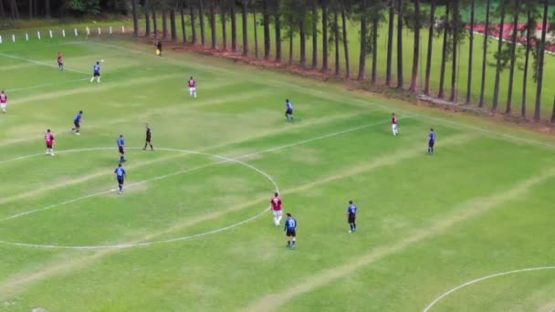 Brazilian Soccer Match Rural Setting Brazil — Stock Video