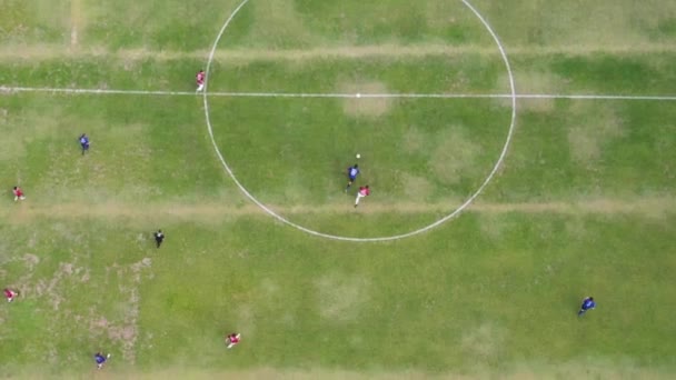 Partido Aéreo Fútbol Brasileño Sao Paulo — Vídeo de stock