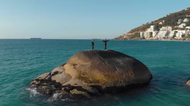 Clifton Surfers Cape Town Zuid Afrika — Stockvideo