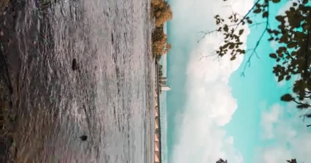 해안에서 오타와 가로지르는 샹플랭 다리의 — 비디오