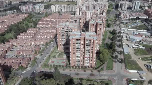 Grande Bairro Residencial Bogotá Colômbia — Vídeo de Stock