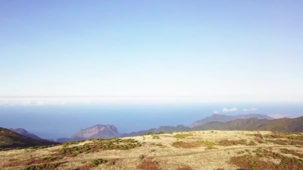 Vista Panoramica Dalla Cima Del Pico Arieiro Una Delle Montagne — Video Stock