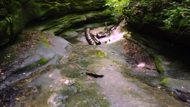 Overseeing Hidden Gorge Out Midwest — Stock Video