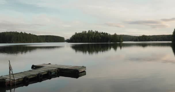 Procházka Pobřeží Jezera Lac Viceroy Montpillier Quebec — Stock video