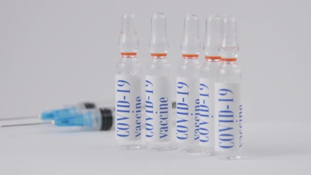 Covid Virüsüne Karşı Tanımlayıcı Aşı — Stok video