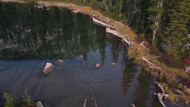 Idaho Nun Sawtooth Dağı Nda Göl Dağlar Görünüyor — Stok video
