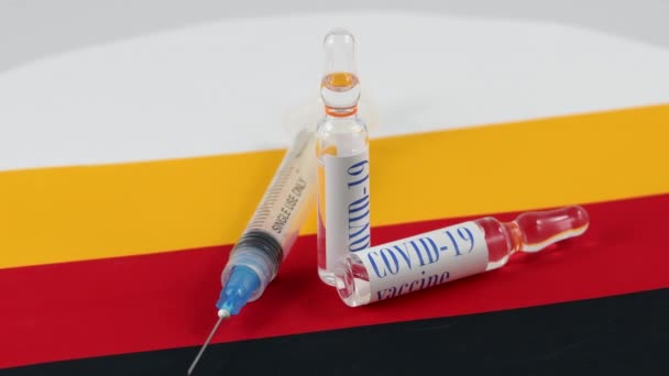 Dünyadaki Covid Virüsüne Karşı Aşı — Stok video