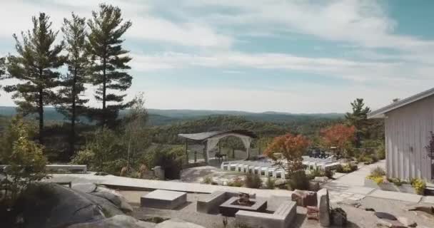 Drone Film Krásné Skalní Zahrady Místo Konání Venkovní Místo Belvdre — Stock video