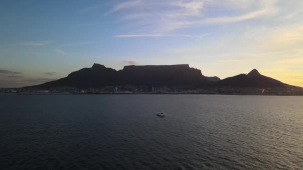 Mesa Hora Dourada Montanha Hdr — Vídeo de Stock