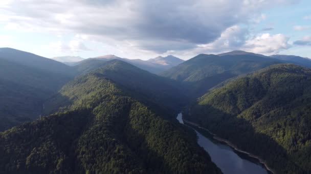 Fotografering Södra Karpaternas Bergskedja Rumänien — Stockvideo