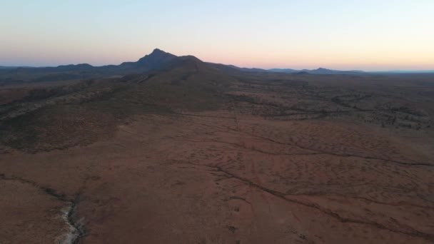 Aerial High View Endless Outback Wilpena Pound National Park Australia — Wideo stockowe