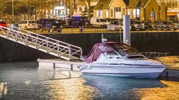 Cambios Nivel Del Agua Peter Port Harbour Bailiwick Guernsey — Vídeos de Stock