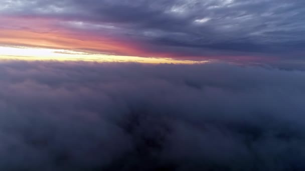 Verdrinken Pluizigheid Van Cirrocumulus Wolken Lucht — Stockvideo