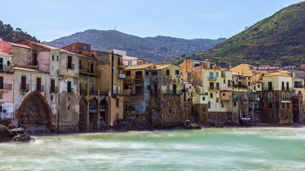Вид Пляж Місті Саленто Апулія Італія Хвилями Розбиваються Пляжі Темпезі — стокове відео