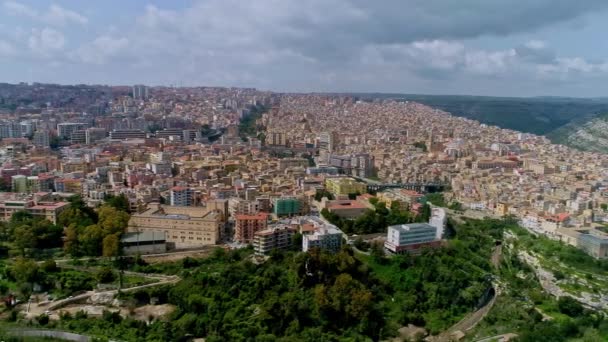 Vue Aérienne Montrant Paysage Urbain Raguse Sur Île Sicile Par — Video