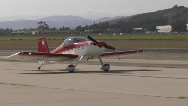 Aviões Corrida Preparam Para Levantar — Vídeo de Stock