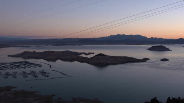 Ampla Foto Lago Mead Porto Hemenway Nascer Sol — Vídeo de Stock