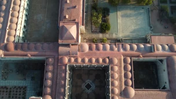 Tilt Shot Church Convent Santo Domingo Roof Unveiling Oaxaca Residential — Αρχείο Βίντεο