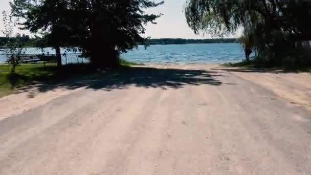 Dolly Lake Boat Launch — Stock Video