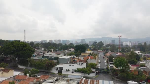 Drone Bilder Togs Guatemala City Landets Huvudstad Och Fantastisk Metropol — Stockvideo