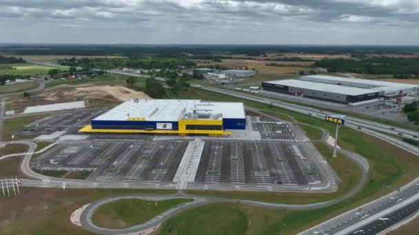 Ikea Tallinn Mağazası Estonya Nın Kurna Köyündeki Bir Sanayi Bölgesinde — Stok video