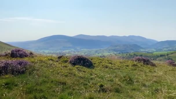 Natureza Paisagem Tiro Panning Direito Através Belo Lake District — Vídeo de Stock