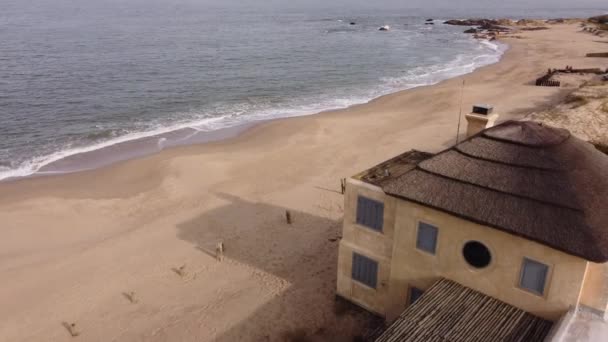 Villa Lujo Frente Mar Playa José Ignacio Uruguay Vista Aérea — Vídeo de stock