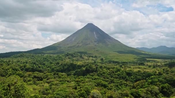 Arenal Volcano National Park Landscape Costa Rica Tropical Rainforest Jungle — Stockvideo