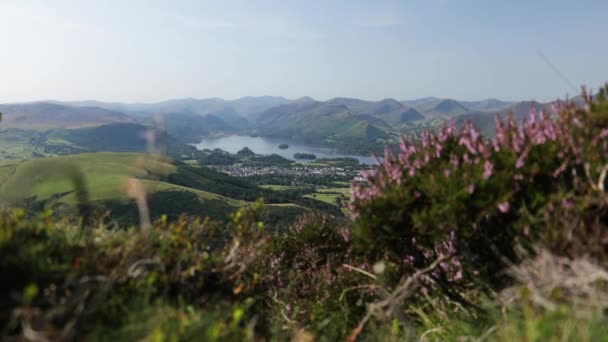 Fotografía Estática Del Paisaje Natural Derwentwater Lake District Inglaterra — Vídeo de stock
