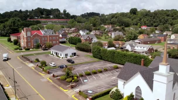 Luchtkerken Galax Virginia — Stockvideo