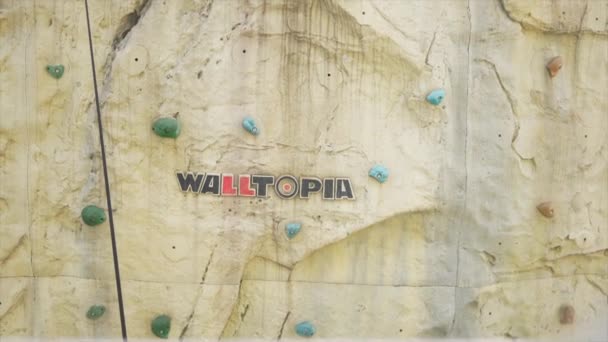 Wolltopia Jogo Paredes Escalada Cruzeiro Singapura — Vídeo de Stock