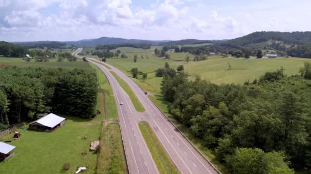 Autostrada Niedaleko Galax Wirginii Górach Blue Ridge — Wideo stockowe