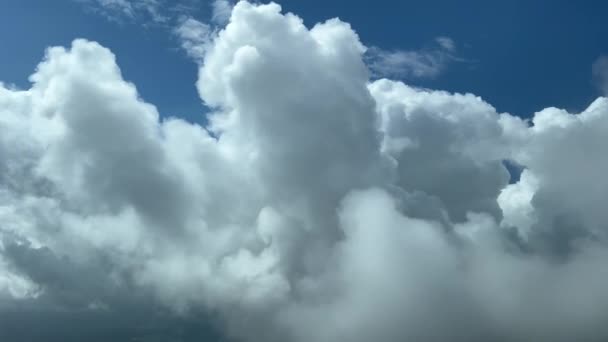 Beeindruckende Aussicht Aus Dem Cockpit Eines Düsenjets Der 12000 Meter — Stockvideo