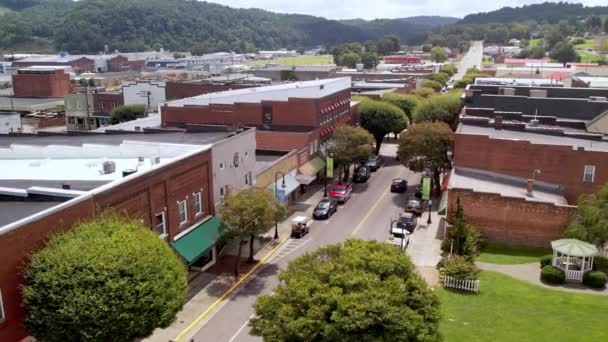 Lucht Medium Shot Galax Virginia — Stockvideo