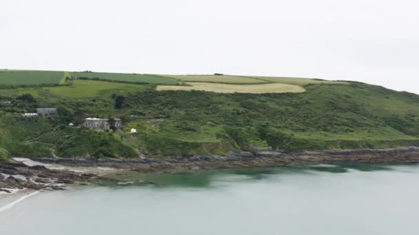 Polhawn Fort Castle Pobřežní Svatební Místo Cornwallu Coast Rame Torpoint — Stock video