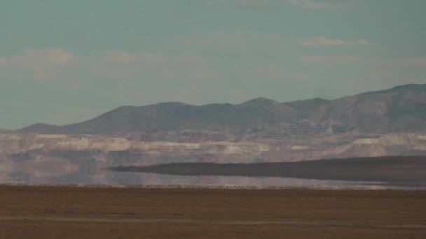 Miraggio Nel Deserto Che Provoca Illusione Ottica — Video Stock