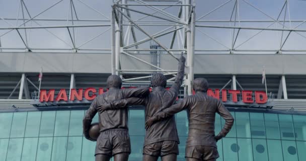 Holy Trinity Manchester United Stadium Best Law Charlton — Vídeos de Stock