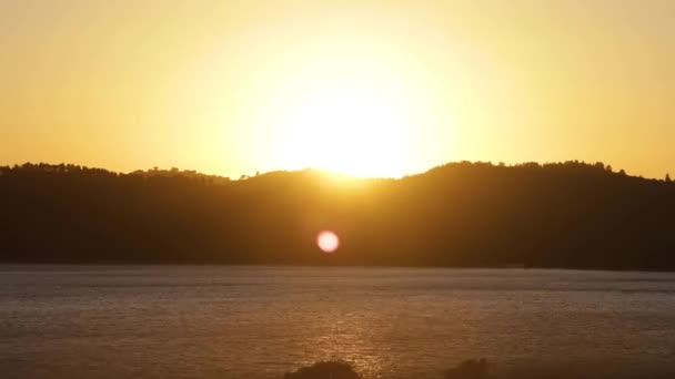 Time Lapse Sun Set Some Mountains — Vídeo de Stock