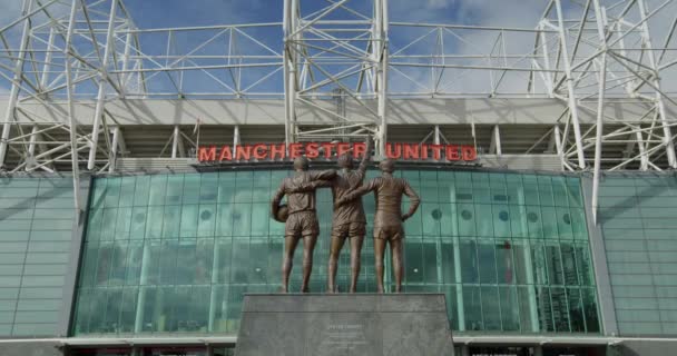 Święty Trinity Manchester United Stadium Najlepszy Prawo Charlton — Wideo stockowe