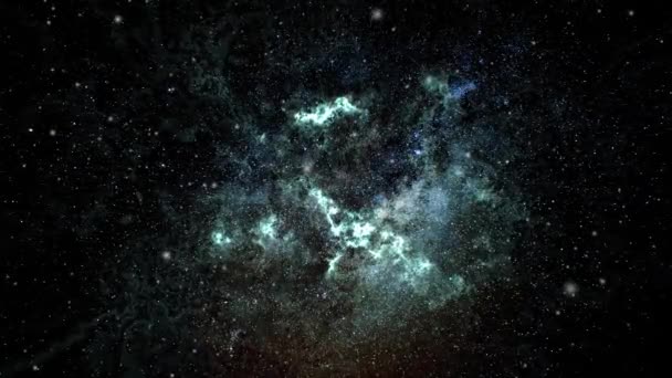 Nebulosa Oscura Universo Stellato — Video Stock