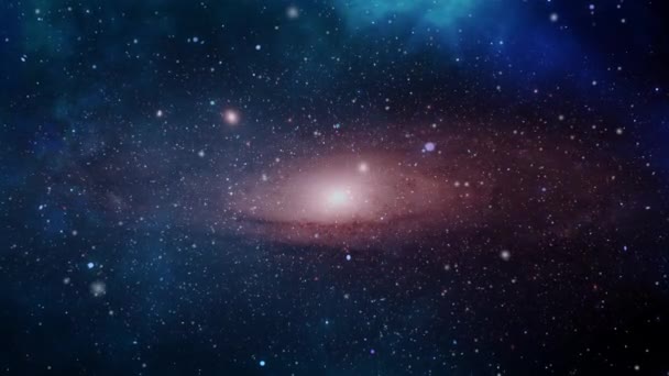 Nébuleuse Nuages Dans Grand Univers Espace — Video