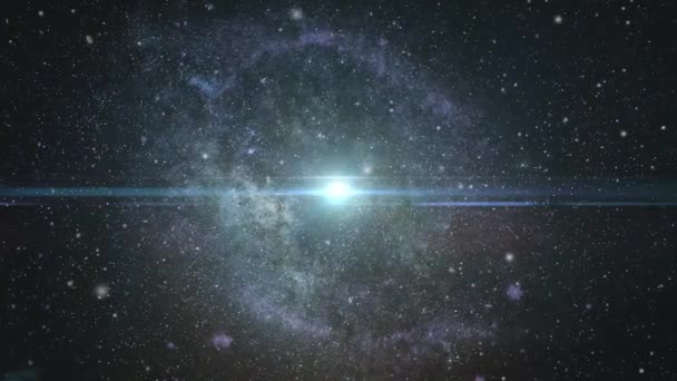 Galaxie Mystérieuse Dans Univers Sombre — Video