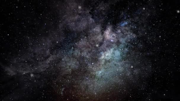 黑暗宇宙中央的4K星云 — 图库视频影像