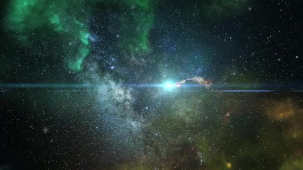 Nébuleuse Qui Forme Déplace Dans Univers Obscur Espace Extérieur — Video