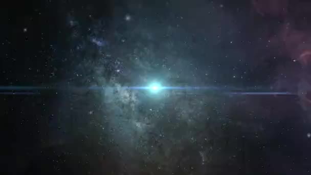 Nébuleuse Déplacer Lentement Dans Univers Vide Espace — Video