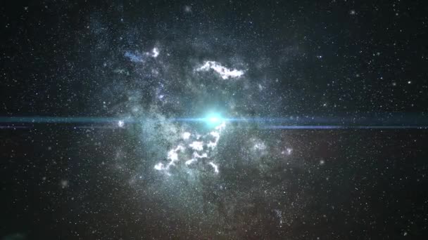 Nébuleuse Étoiles Mouvement Dans Univers — Video